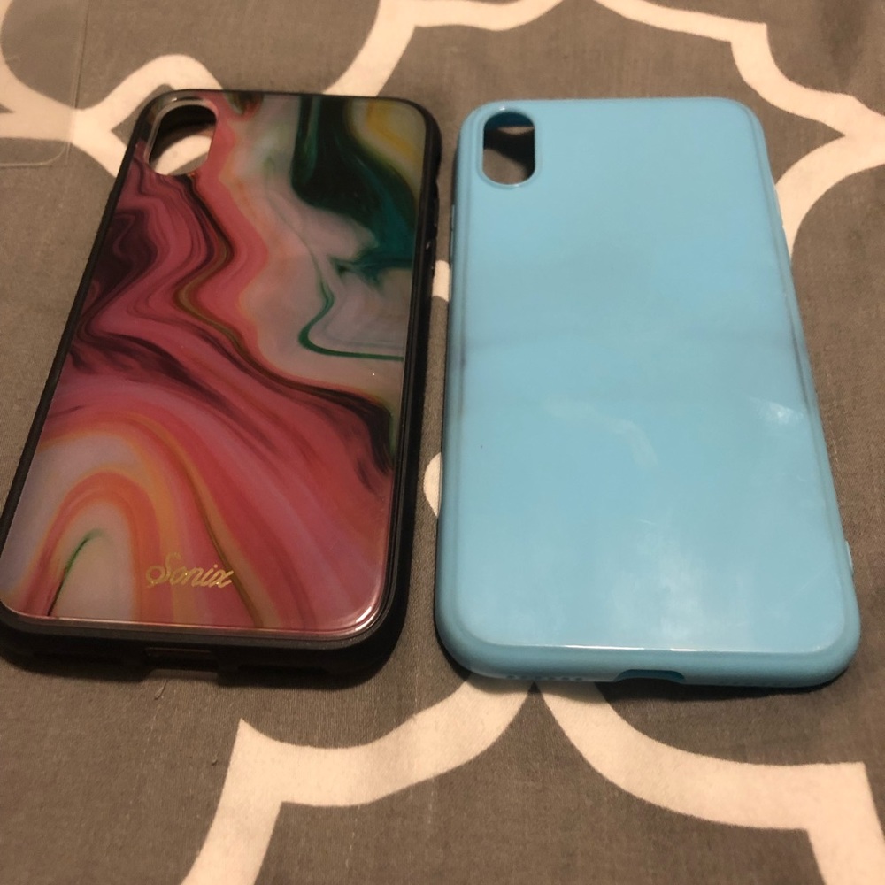 2 iPhone X case & screen protector